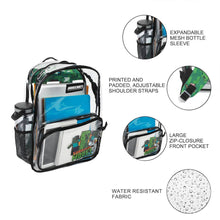Load image into Gallery viewer, Minecraft Creepers Kids’ Clear PVC 16” Backpack
