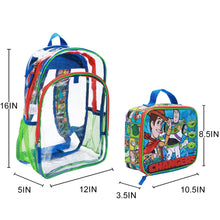 Load image into Gallery viewer, Toy Story “Changers” 2-Piece 16” Kids Clear Backpack &amp; Lunch Box Set For School And Travel
