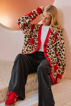 Load image into Gallery viewer, LEOPARD STAR CARDIGAN SWEATER
