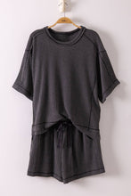 Load image into Gallery viewer, NT12686SET-Ribbed Knit Comfy Top &amp; Shorts Set
