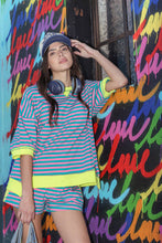 Load image into Gallery viewer, NT12481-Oversized Stripe Casual Knit Top
