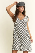 Load image into Gallery viewer, Checkered Short Romper
