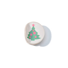 Load image into Gallery viewer, Christmas Tree Round Hair Claw, Halloween Pumpkin Hair Clip
