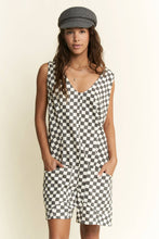 Load image into Gallery viewer, Checkered Short Romper
