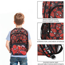 Load image into Gallery viewer, Spider-Man Classic Printed Mesh 16" Youth Backpack with Lunch Kit
