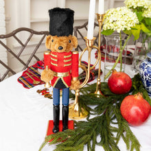 Load image into Gallery viewer, Teddy Bear 15" Hand-Painted Wood Nutcracker
