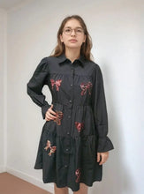 Load image into Gallery viewer, Sequin Bow Dress Tee
