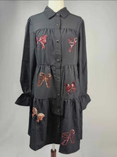 Load image into Gallery viewer, Sequin Bow Dress Tee
