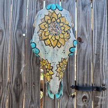Load image into Gallery viewer, Sunflower cow skull
