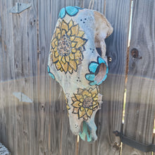 Load image into Gallery viewer, Sunflower cow skull
