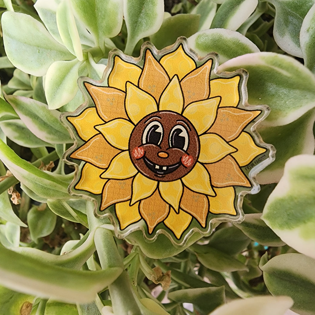 Sunflower pin