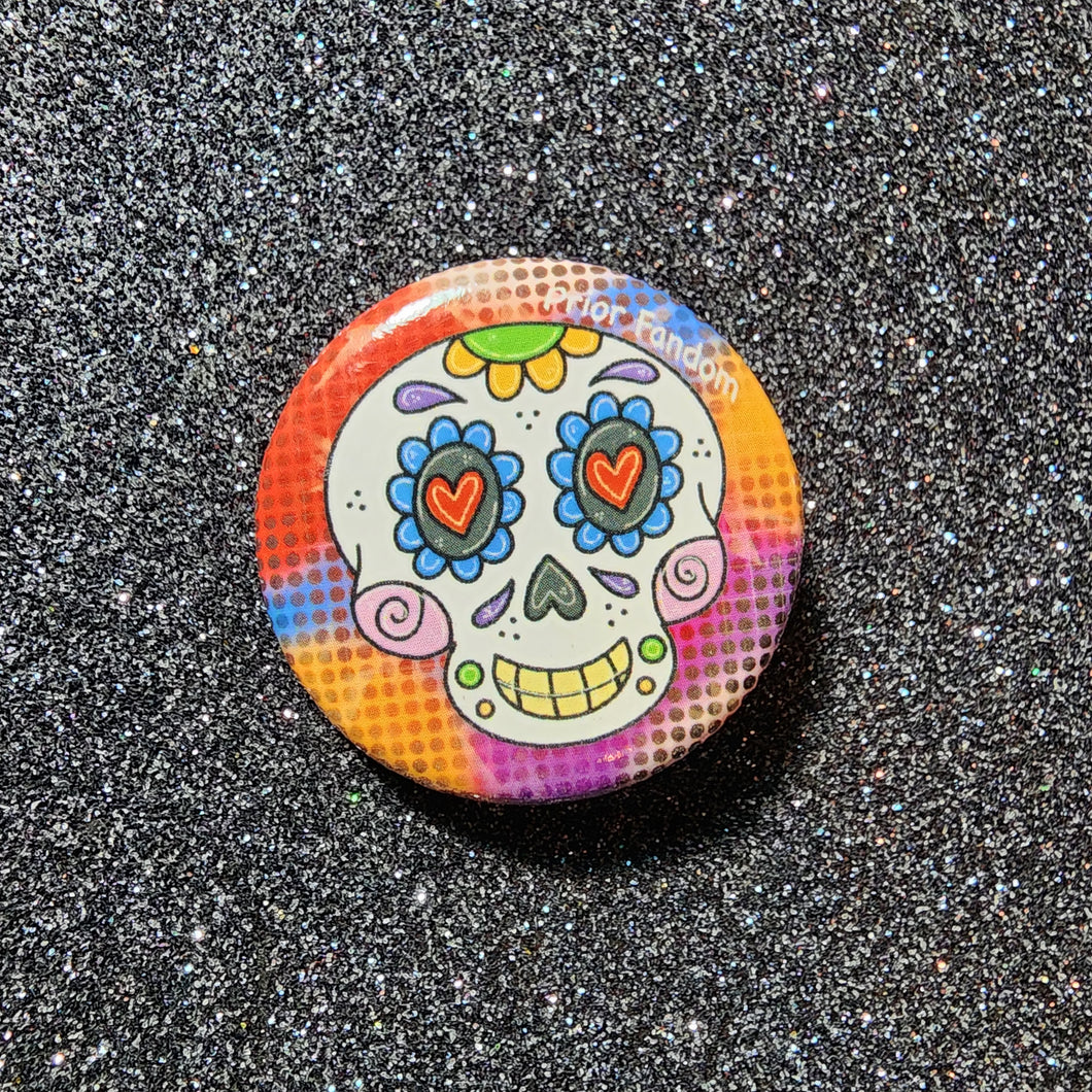 Sugar skull button