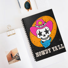 Load image into Gallery viewer, Howdy Y’all Spiral Notebook - Ruled Line
